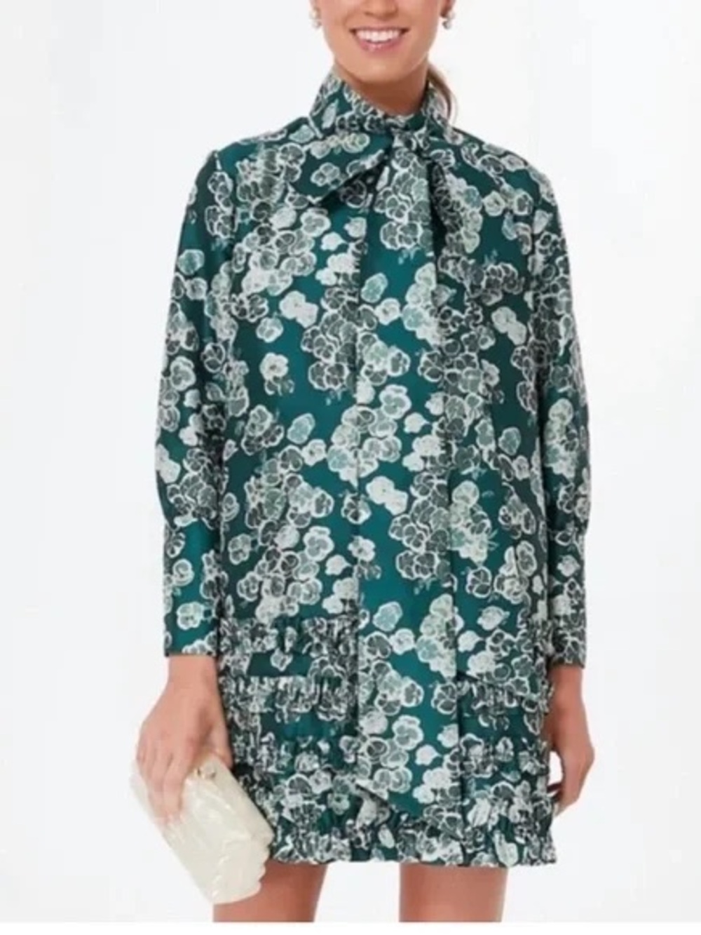 Tuckernuck Green Floral Calypso Cosmos Celia Mini Dress- Size M